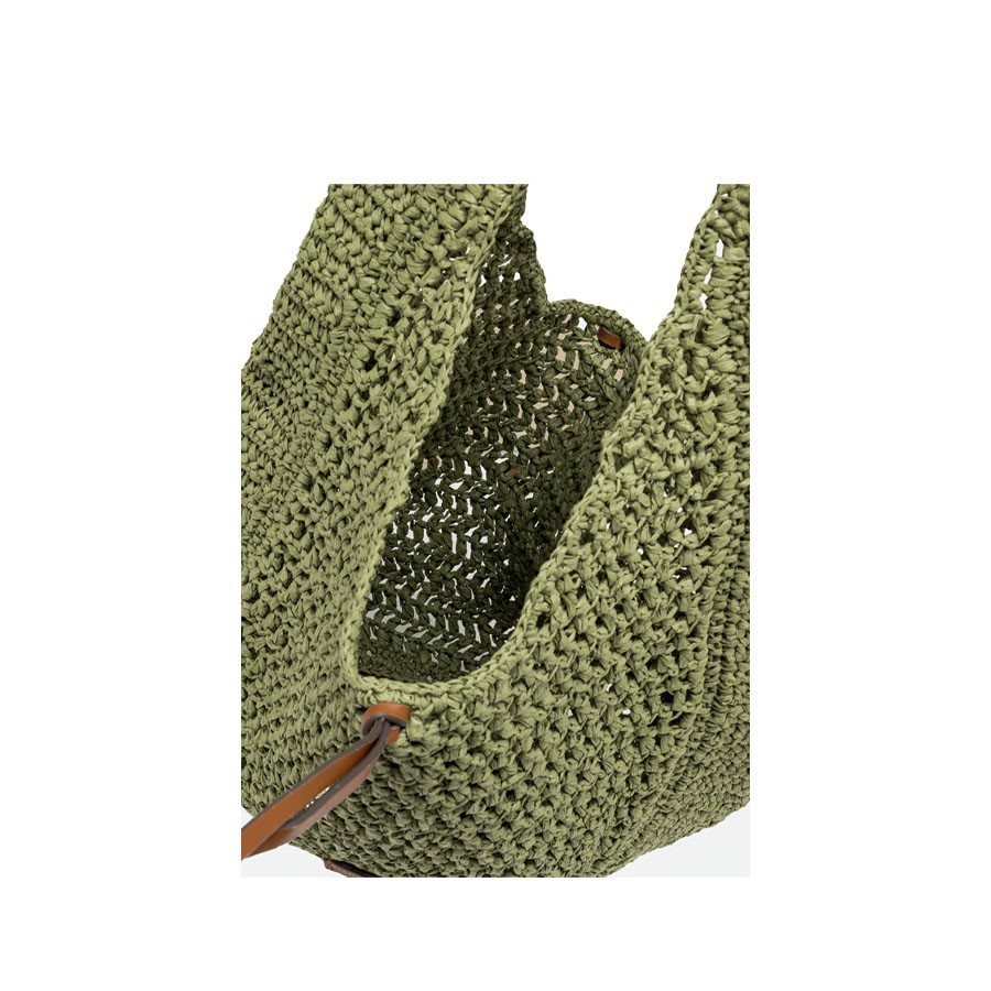 Gianni chiarini NEFELI straw shoulder tote