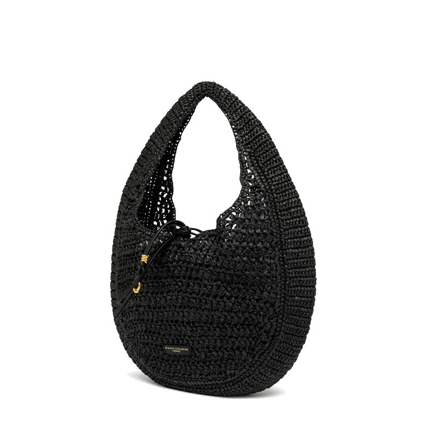Gianni chiarini NEFELI straw shoulder tote