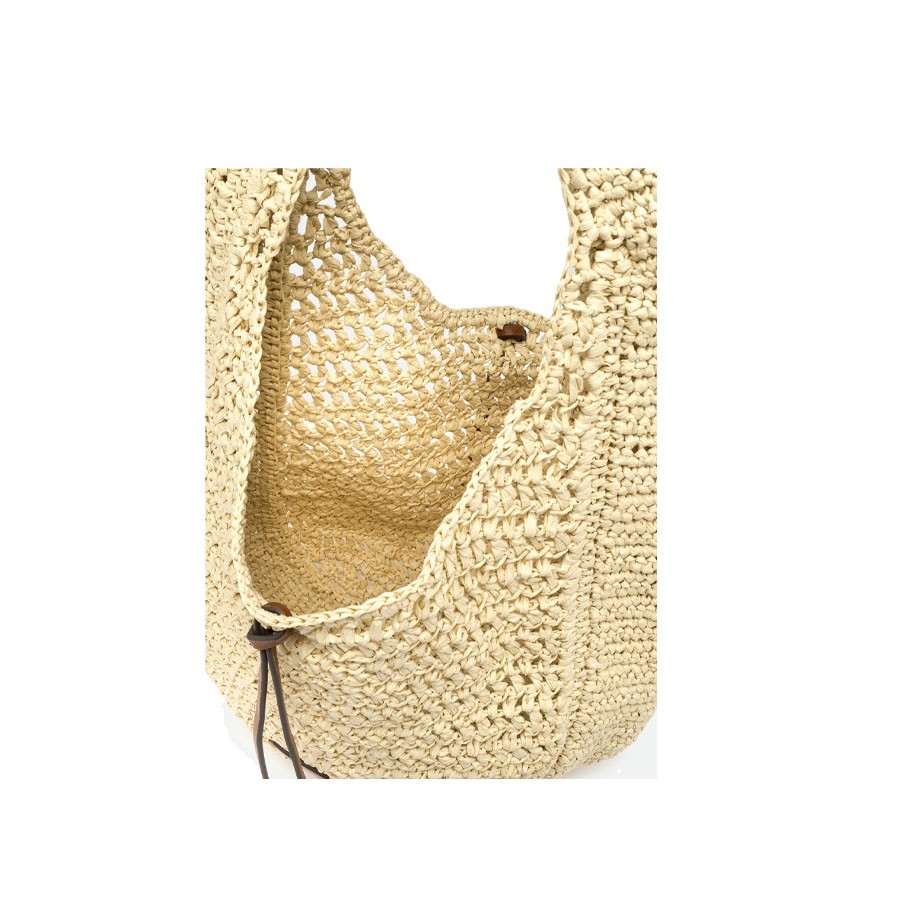 Gianni chiarini NEFELI straw shoulder tote