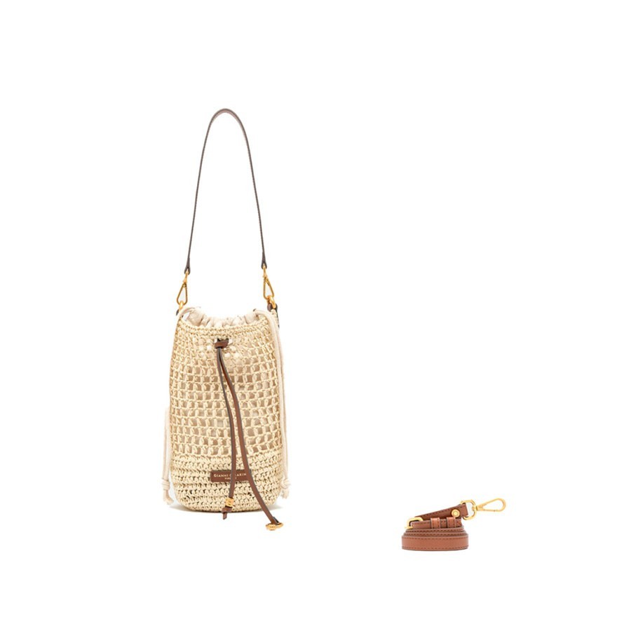 Gianni chiarini NEFILI woven straw bucket