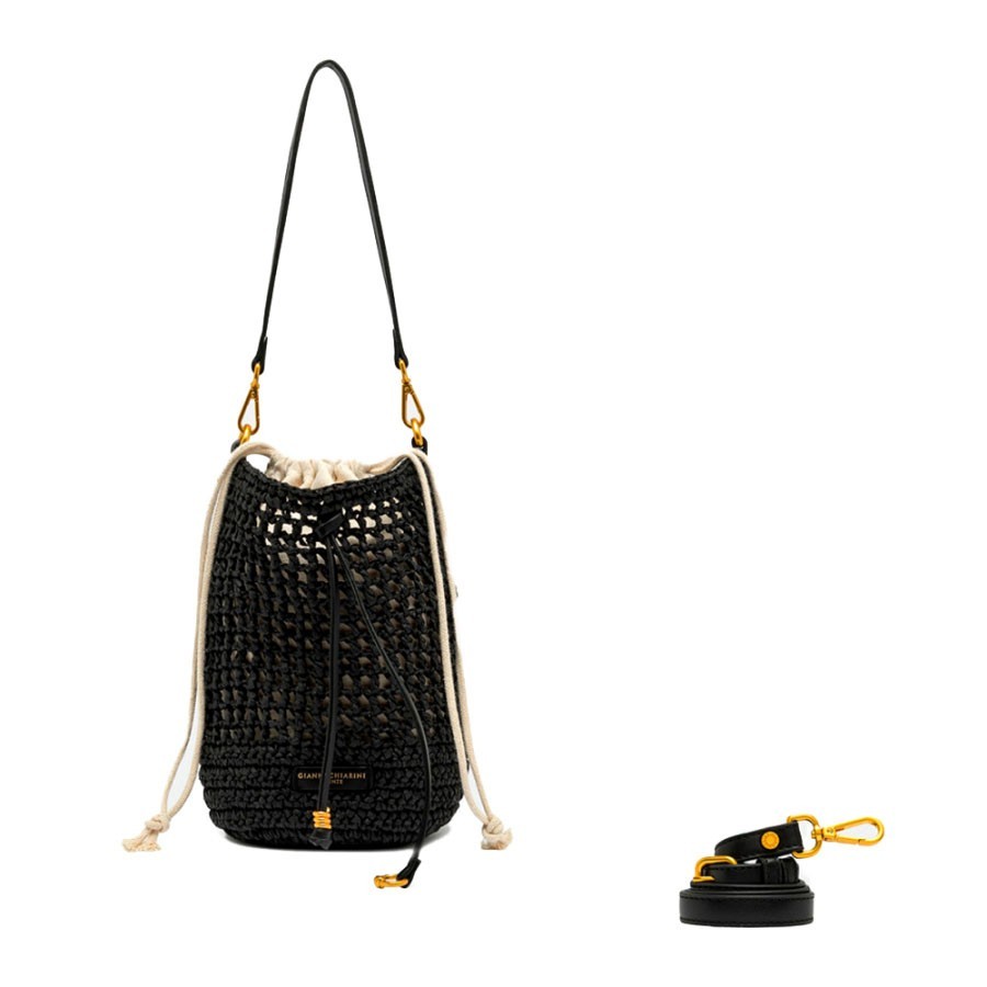 Gianni chiarini NEFILI woven straw bucket
