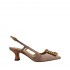 Roberto Festa chanel in satin with cipria jewel