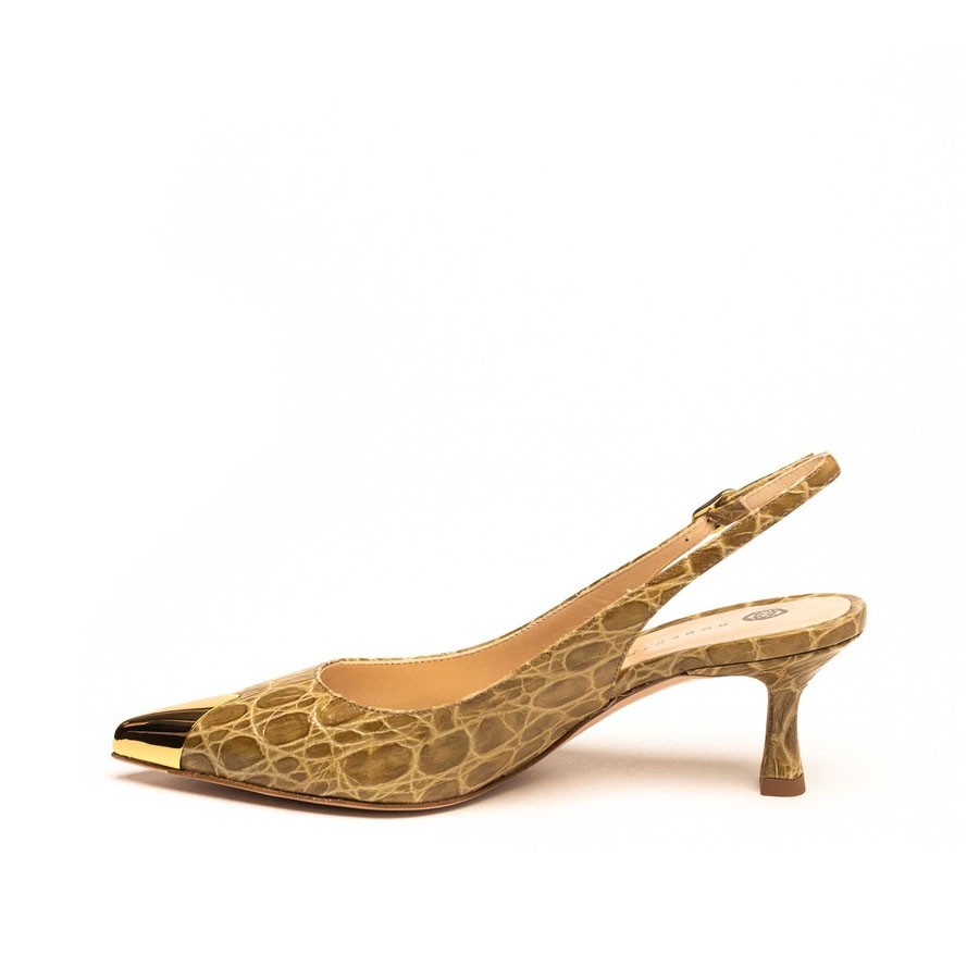 copy of Roberto Festa chanel in satin with cipria jewel
