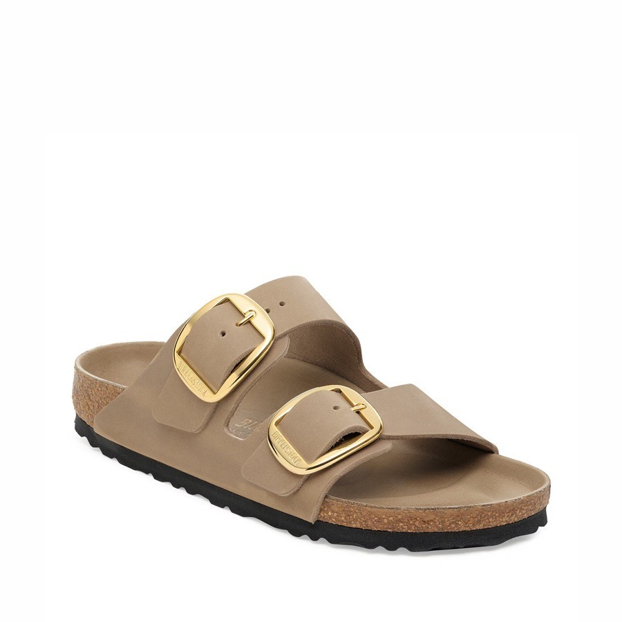 Birkenstock sandalo donna Arizona Big Buckle Pelle oliata Tobacco Brown