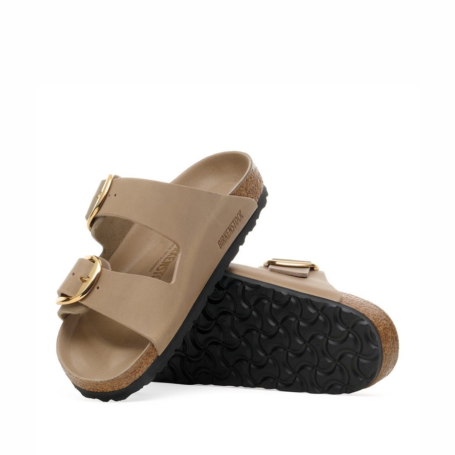 Birkenstock sandalo donna Arizona Big Buckle Pelle oliata Tobacco Brown