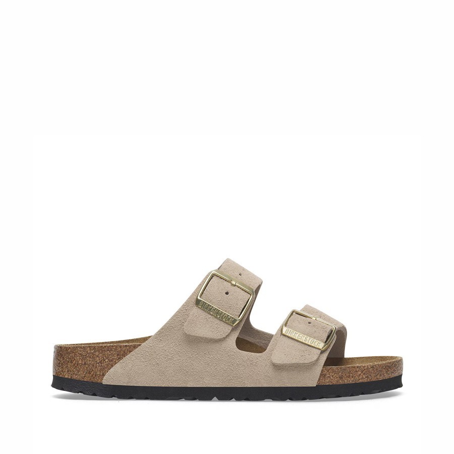 Birkenstock sandalo donna Arizona Pelle scamosciata Sandcastle