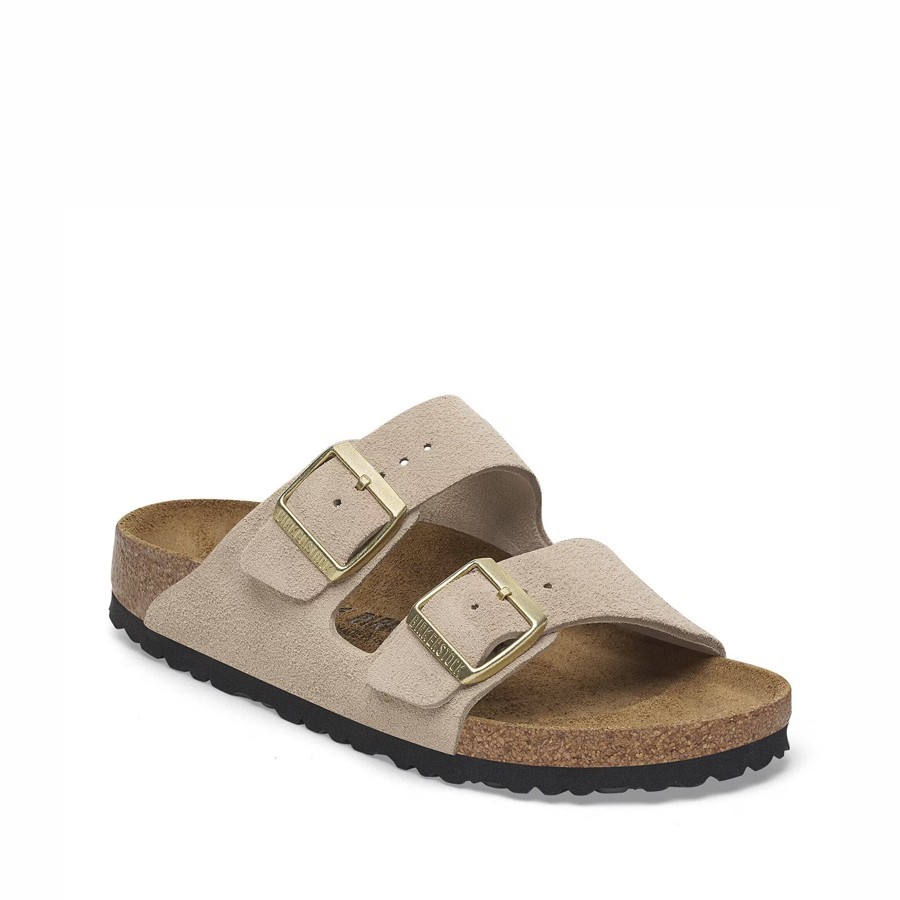 Birkenstock sandalo donna Arizona Pelle scamosciata Sandcastle