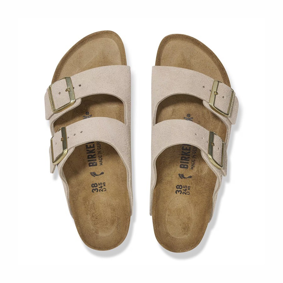 Birkenstock Arizona Women's Sandal in Suede Sandcastle