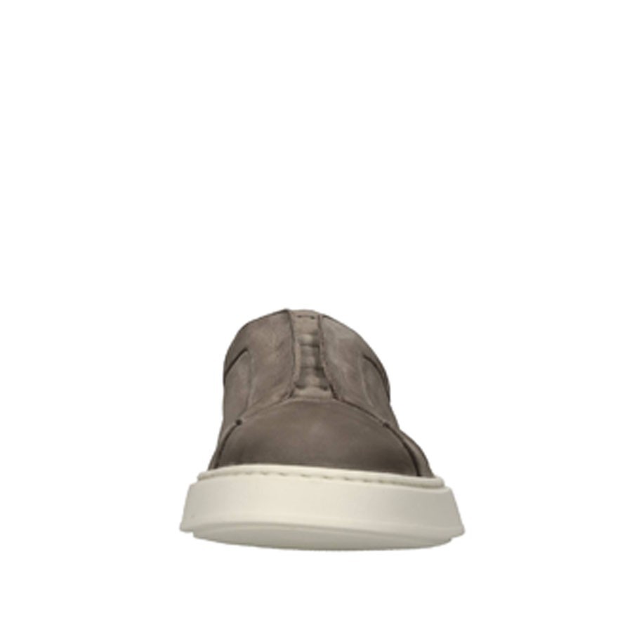 PANTANETTI men's slip-on in Kaki nubuck