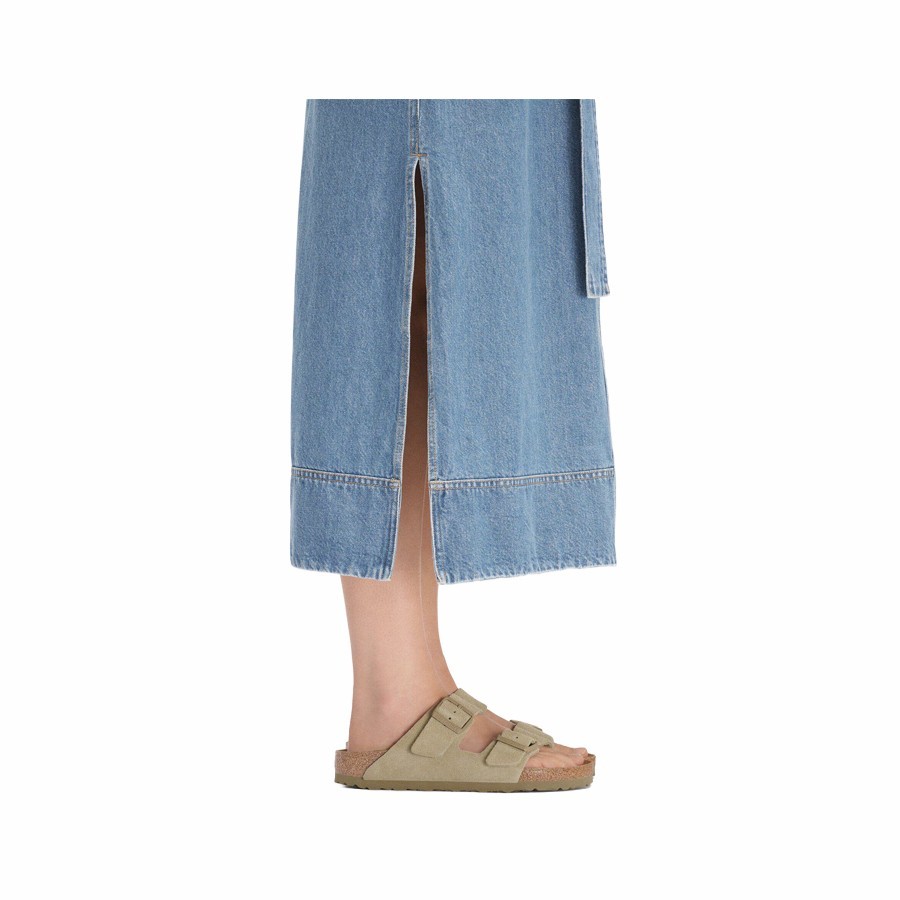 Birkenstock sandalo donna Arizona pelle scamosciata Faded Khaki