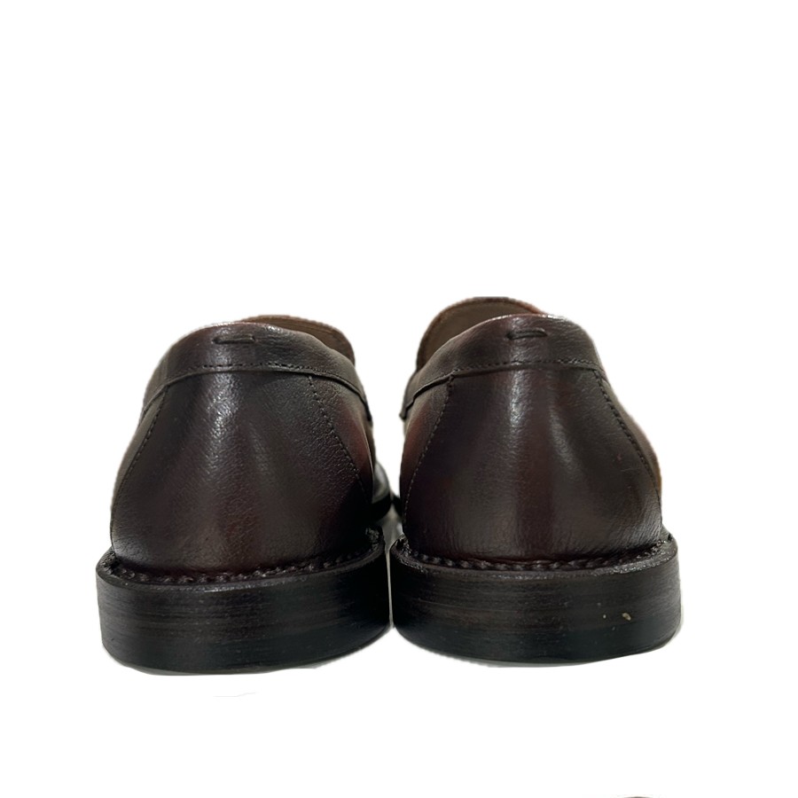 Men's moccasin PANTANETTI in leather with black cherry tub