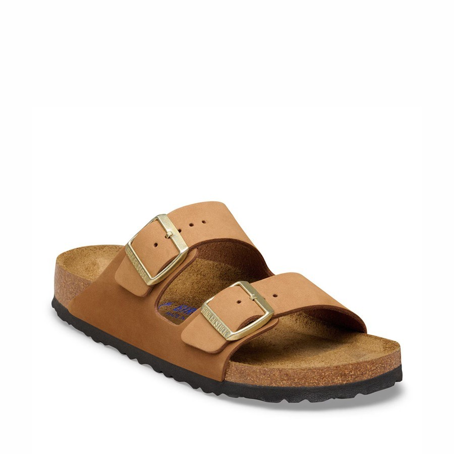 Birkenstock sandalo donna Arizona plantare morbido Pelle Nubuck Mink