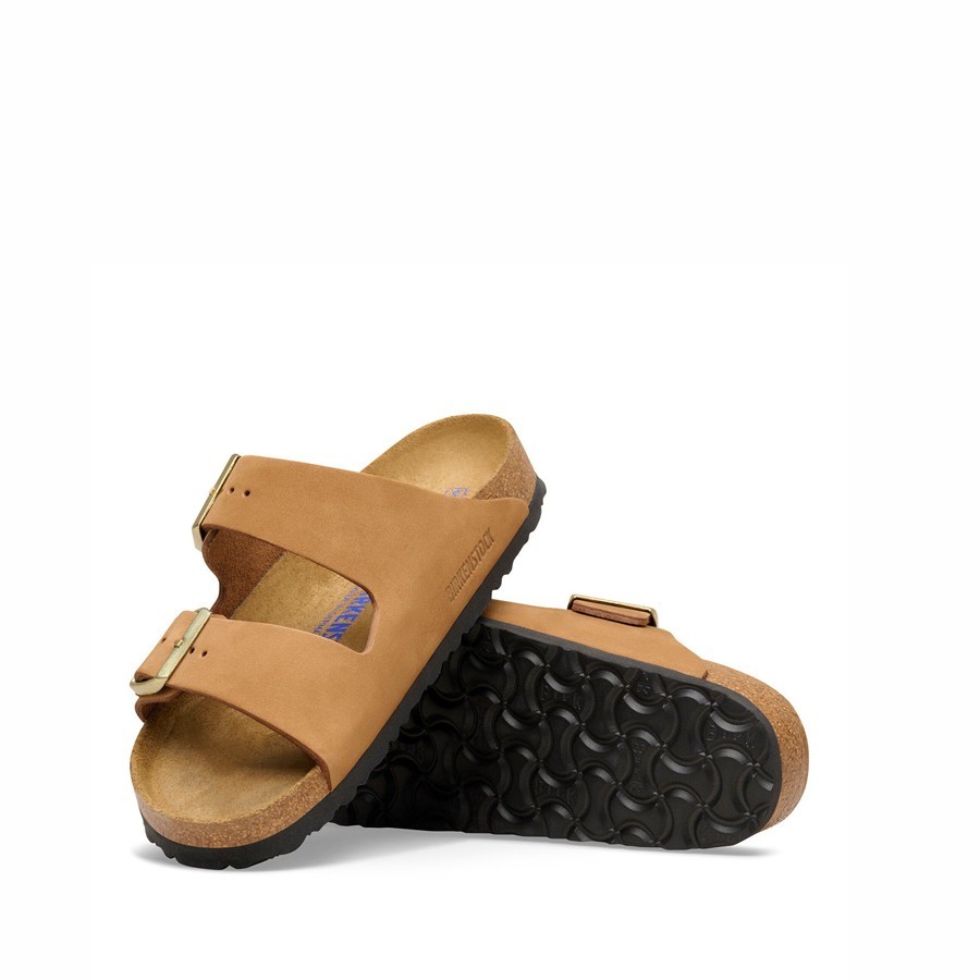 Birkenstock sandalo donna Arizona plantare morbido Pelle Nubuck Mink