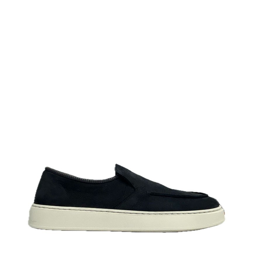 PANTANETTI men's slip-on in navy nubuck