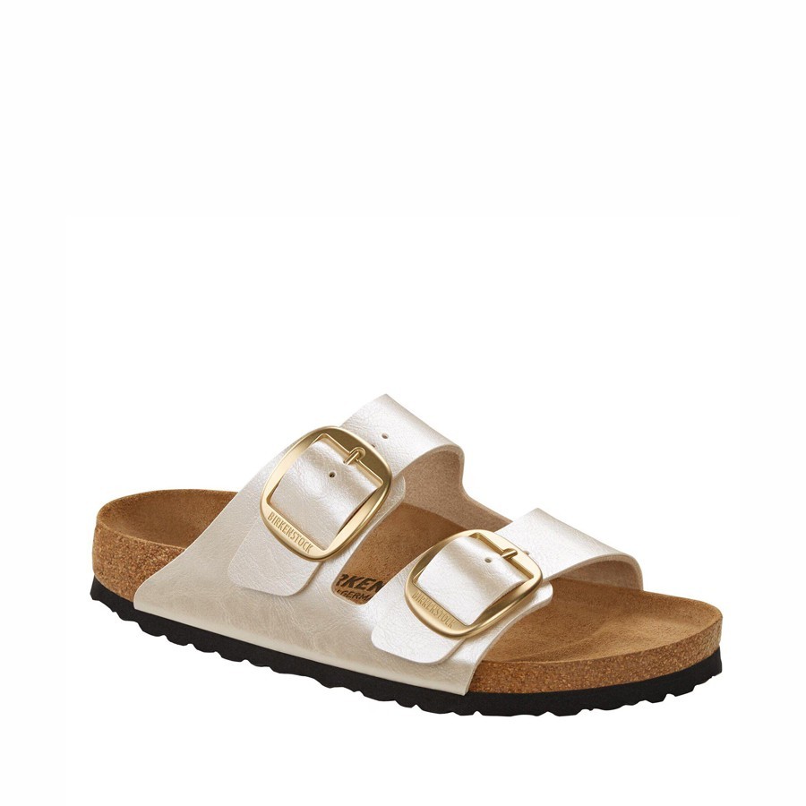 Birkenstock Arizona Big Buckle Birko-Flor Graceful Pearl White women's sandal