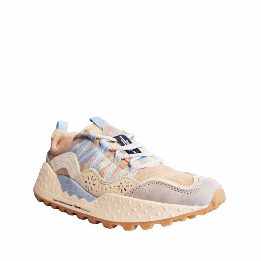 Flower mountain sneakers donna Washi suede nylon Ligt liliac cream pink