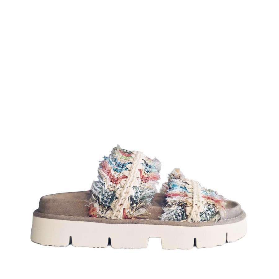 Mou Bio sandal fringed raffia primavera FRPRI