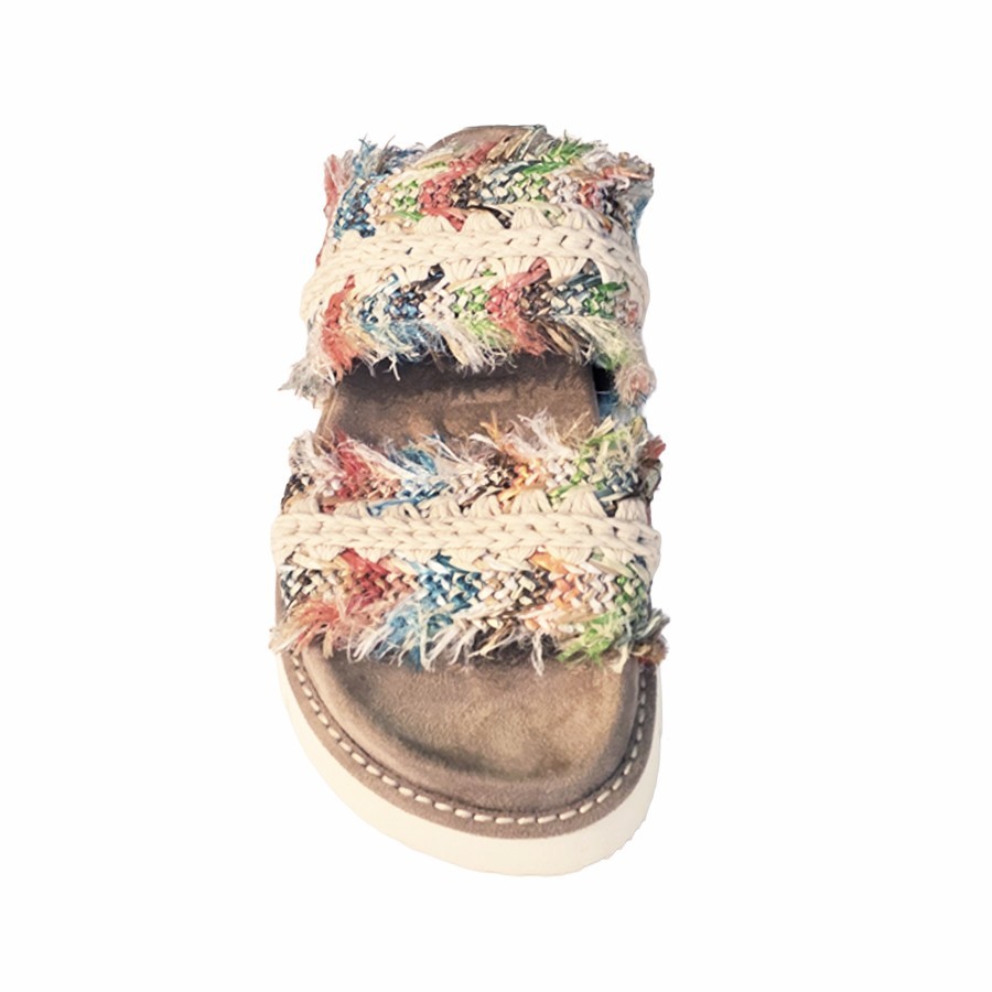 Mou Bio sandal fringed raffia primavera FRPRI