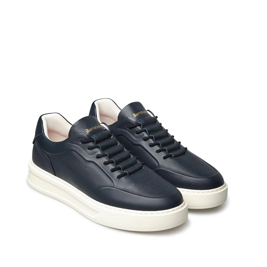 scarpa uomo BARRACUDA in pelle blu