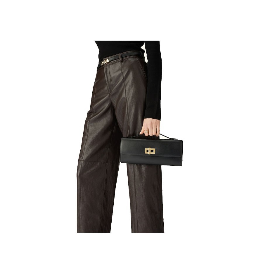 Furla Clara Leather Clutch