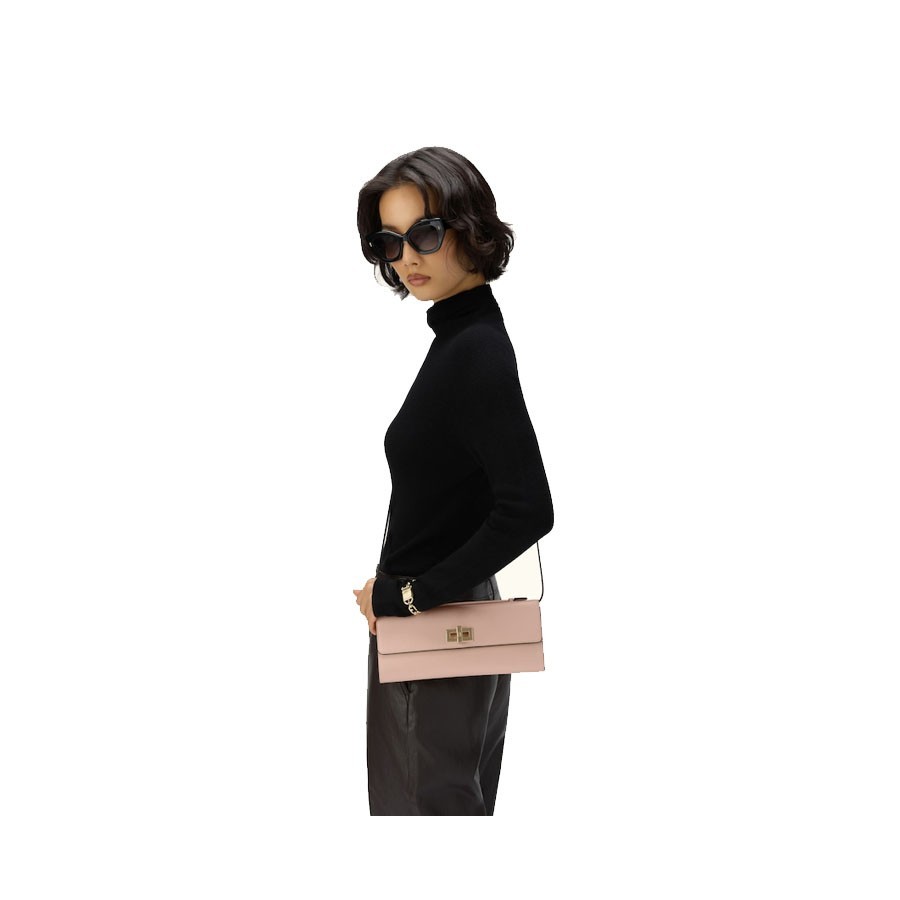 Furla Clara Leather Clutch