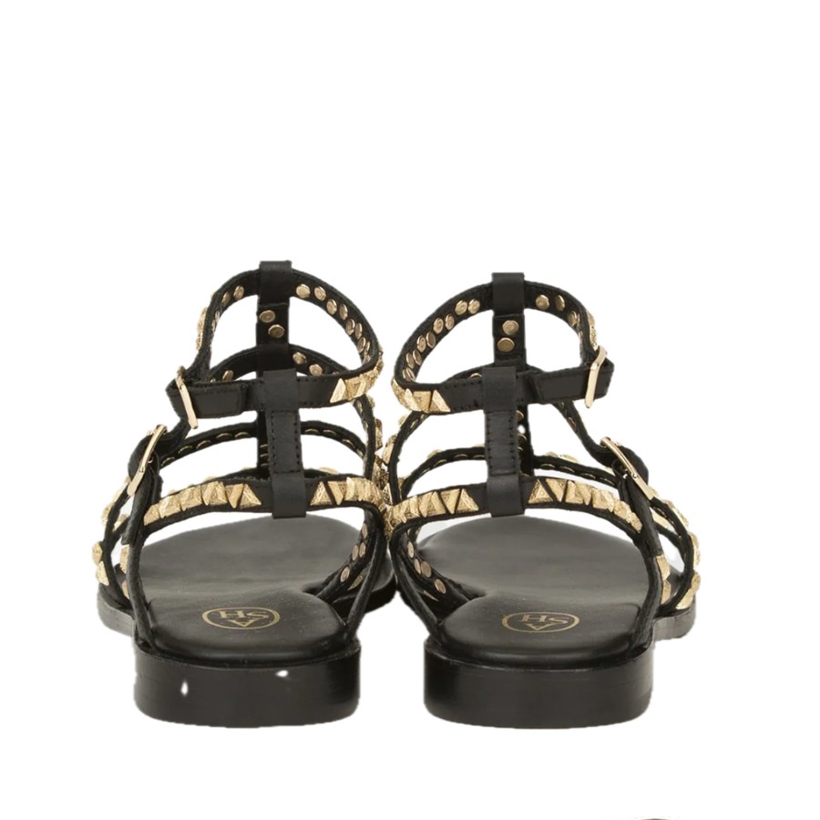 Ash PANDORA Sandalo donna fasce con borchie nero