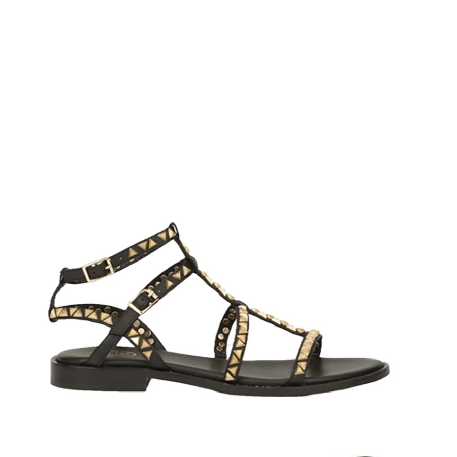 Ash PANDORA Sandalo donna fasce con borchie nero