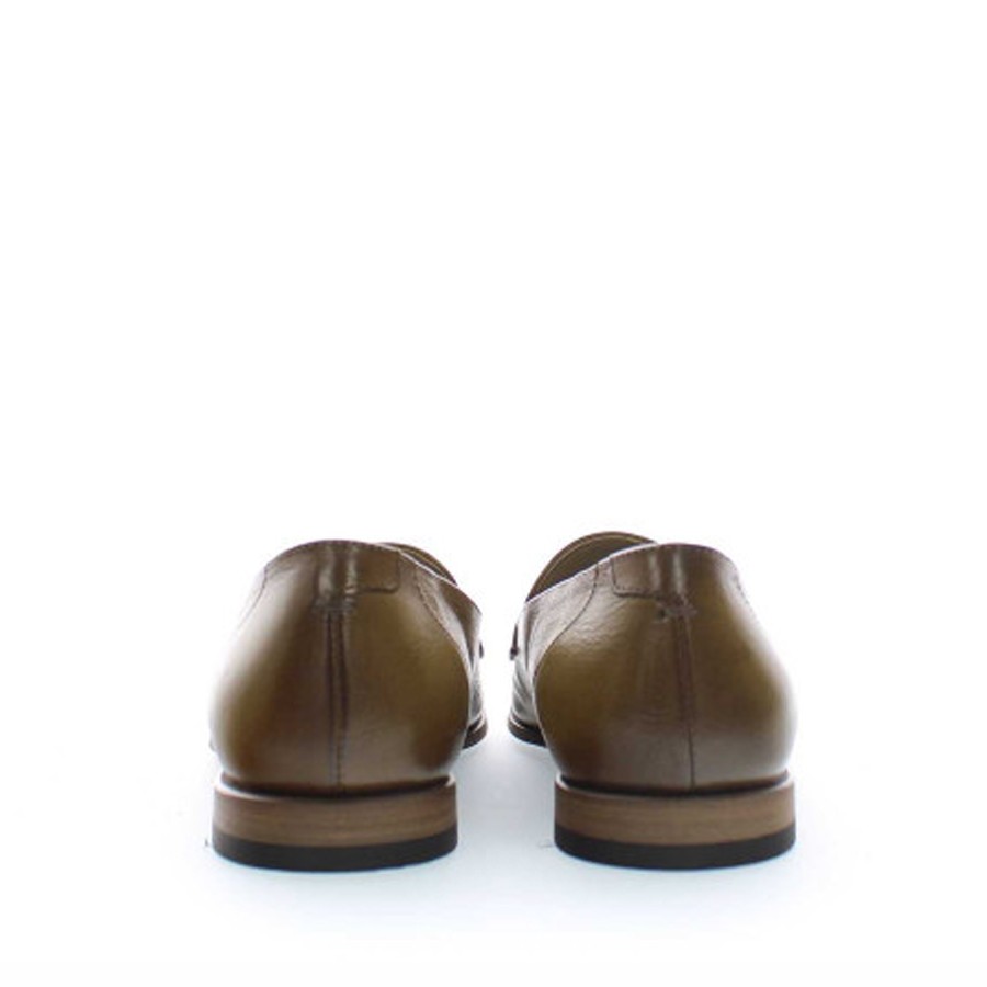 Kaffir Green Leather Moccasin Women's PANTANETTI