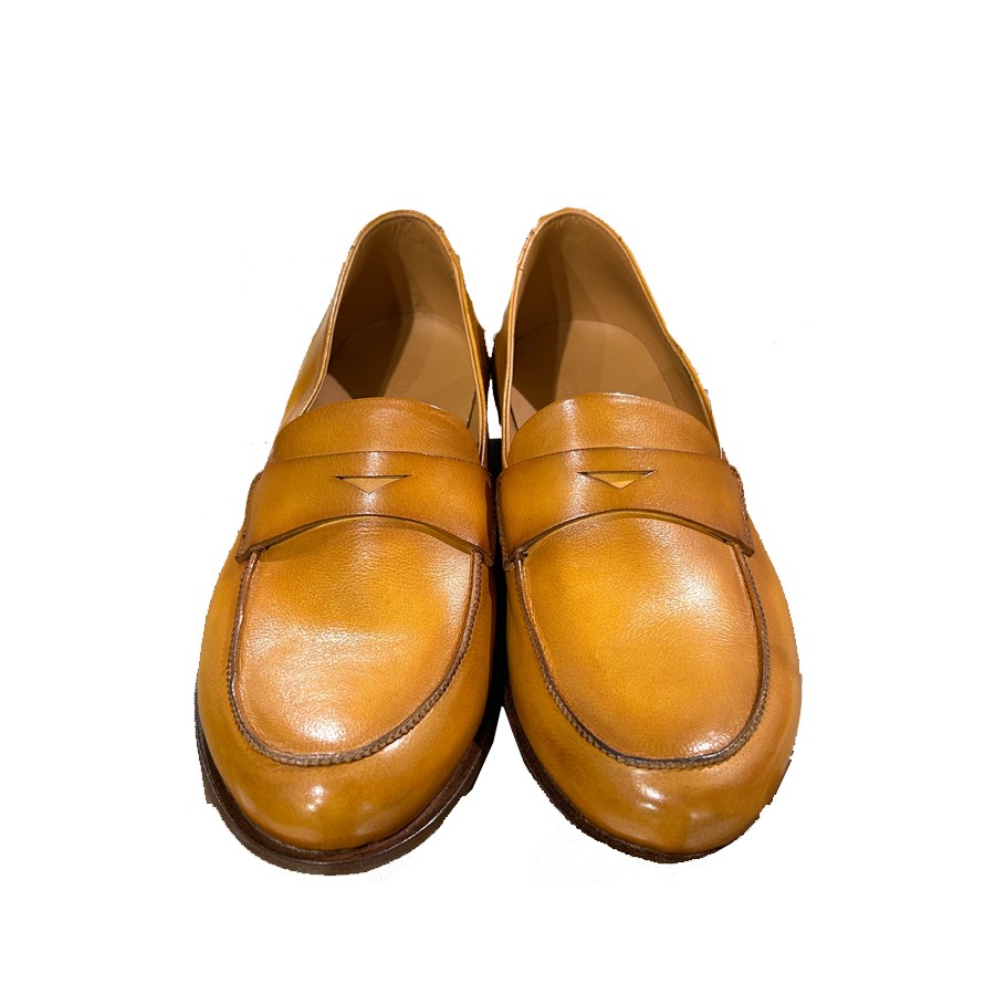 PANTANETTI mocassino donna ocra