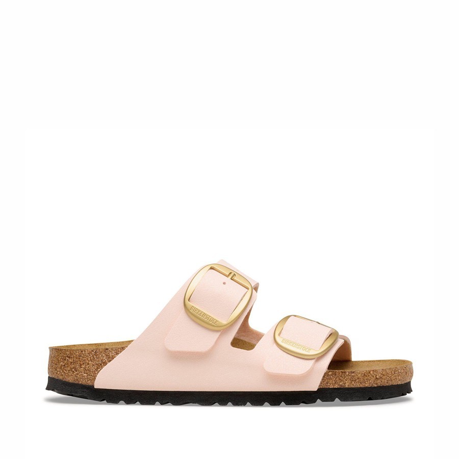 Birkenstock sandalo donna Arizona Big Buckle Birko-Flor Nubuck Light Rose