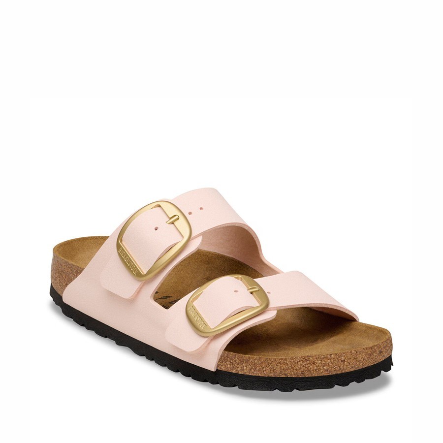 Birkenstock sandalo donna Arizona Big Buckle Birko-Flor Nubuck Light Rose