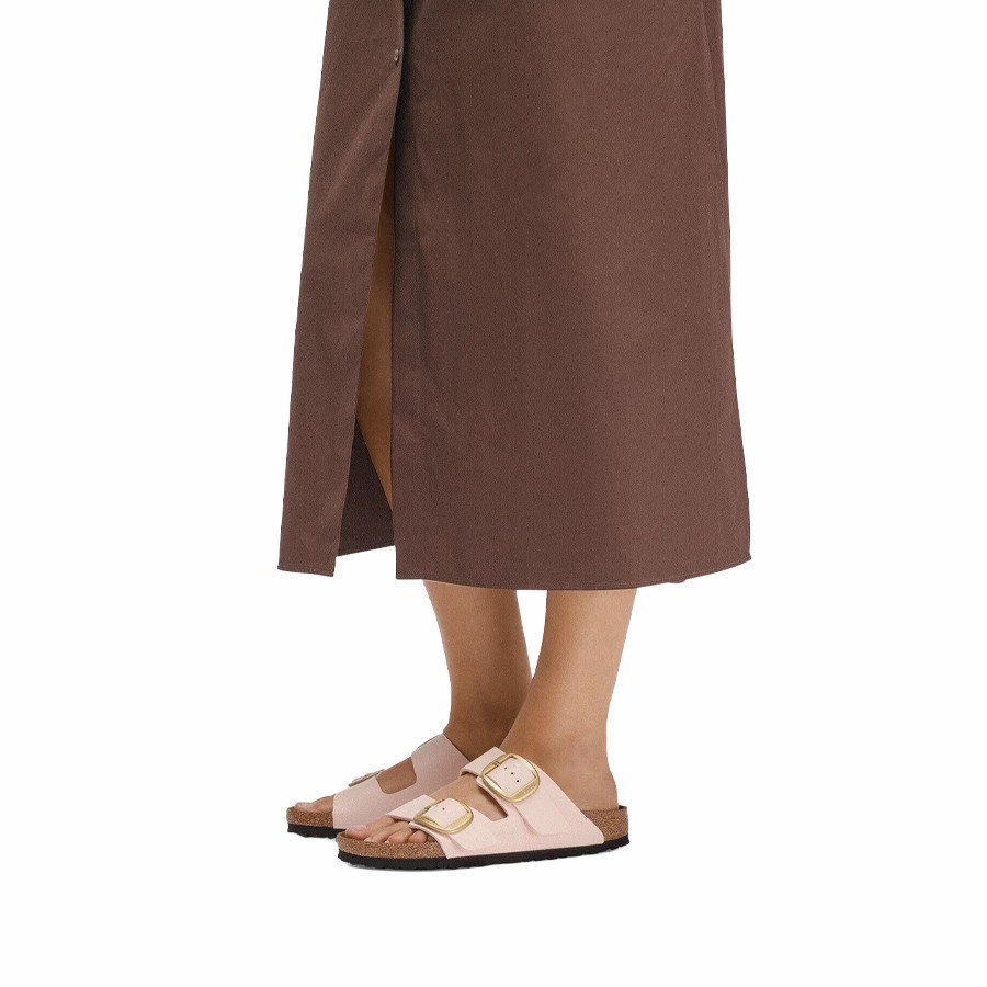 Birkenstock sandalo donna Arizona Big Buckle Birko-Flor Nubuck Light Rose