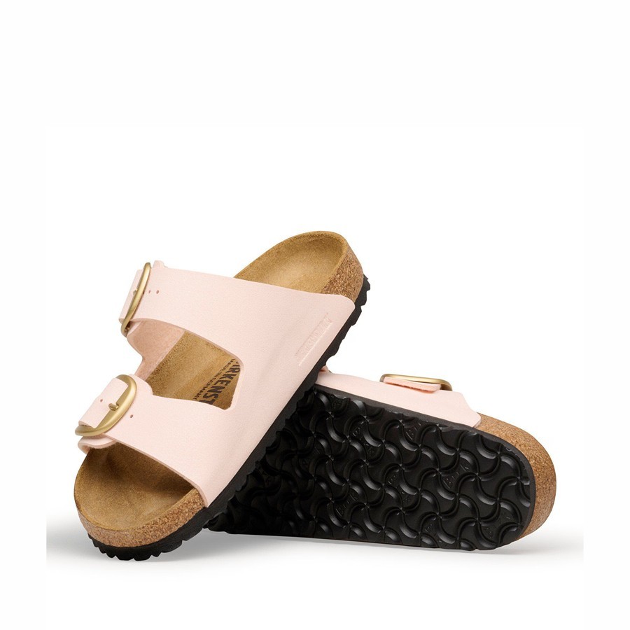Birkenstock sandalo donna Arizona Big Buckle Birko-Flor Nubuck Light Rose