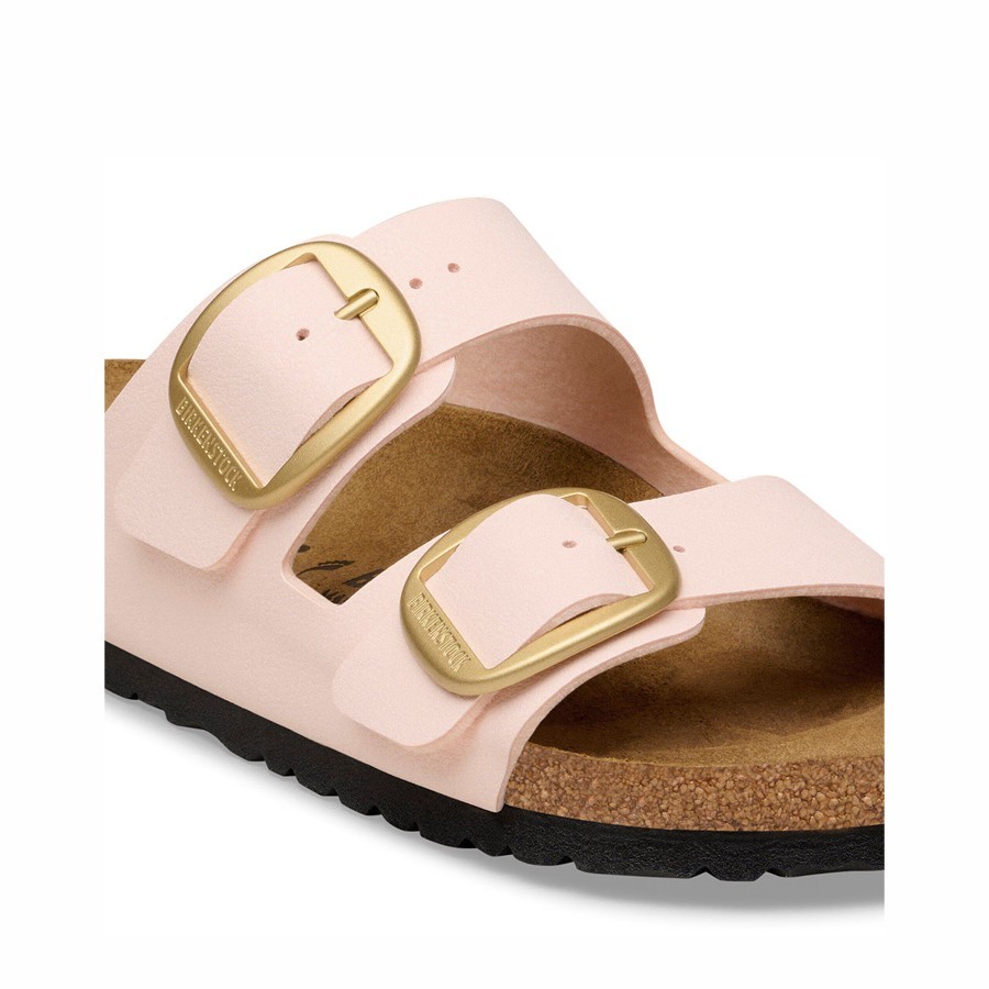 Birkenstock sandalo donna Arizona Big Buckle Birko-Flor Nubuck Light Rose
