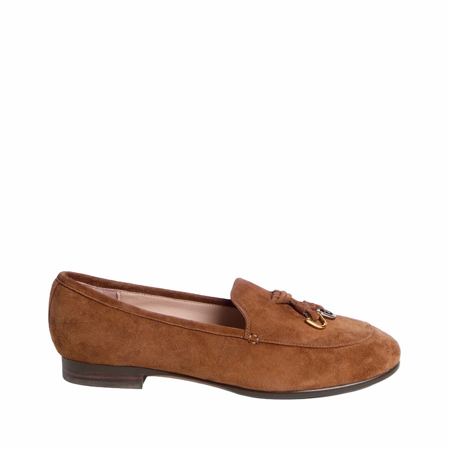 Coccinelle mocassini donna Loop Suede cognac
