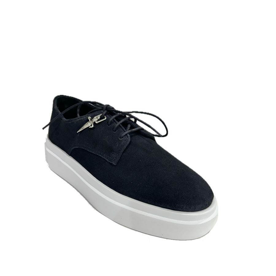 CESARE PACIOTTI men's sneakers VENUS DERBY in blu suede