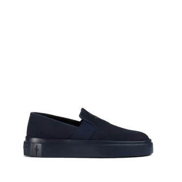CESARE PACIOTTI men's sneakers VENUS SLIP-ON in blue suede