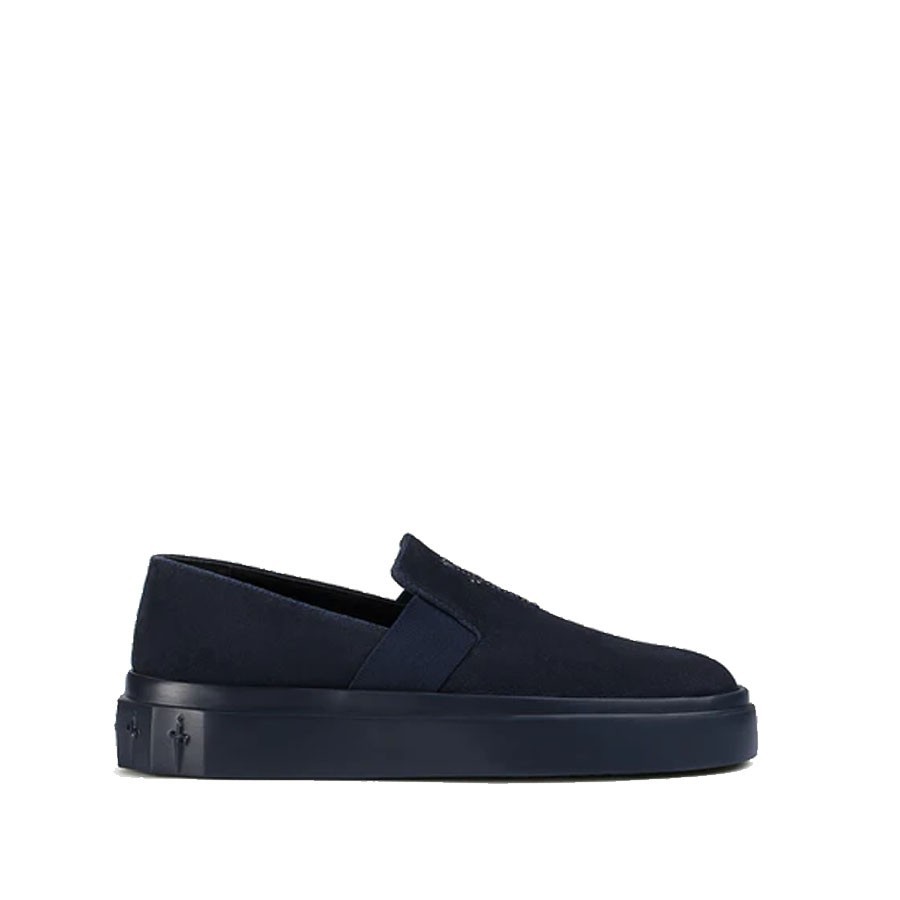 CESARE PACIOTTI men's sneakers VENUS SLIP-ON in blue suede
