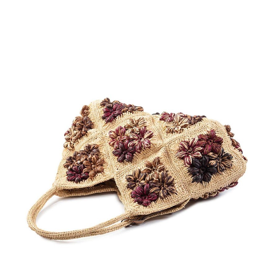 AFAR shopper DESIRE' flowers in fabric Shopper
