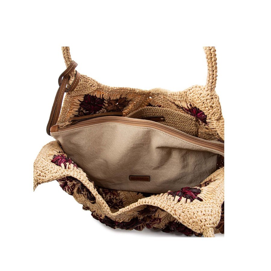 AFAR shopper DESIRE' flowers in fabric Shopper