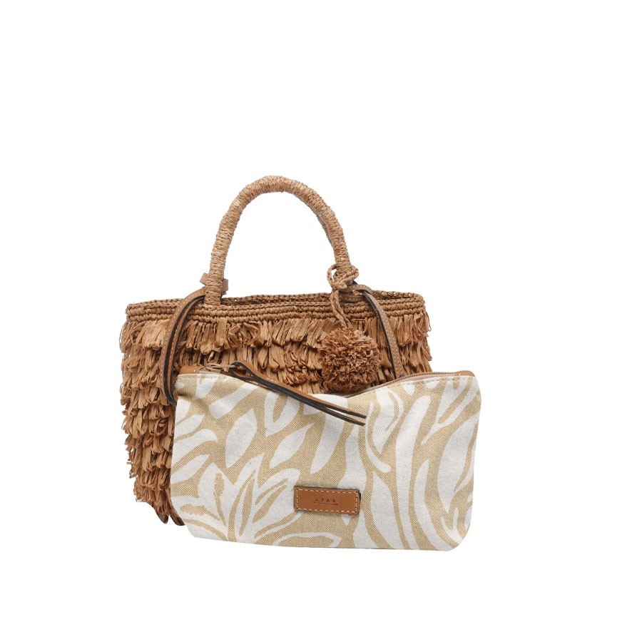 Afar borsa tote KEISHA cognac