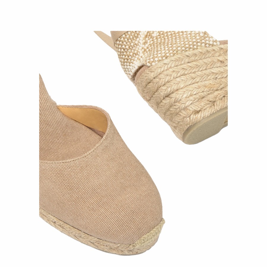 Castañer Carina espadrilles wedge sand sand
