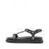 Ash Sandalo  UGO nero con borchie silver
