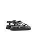 Ash Black UGO sandal with silver studs