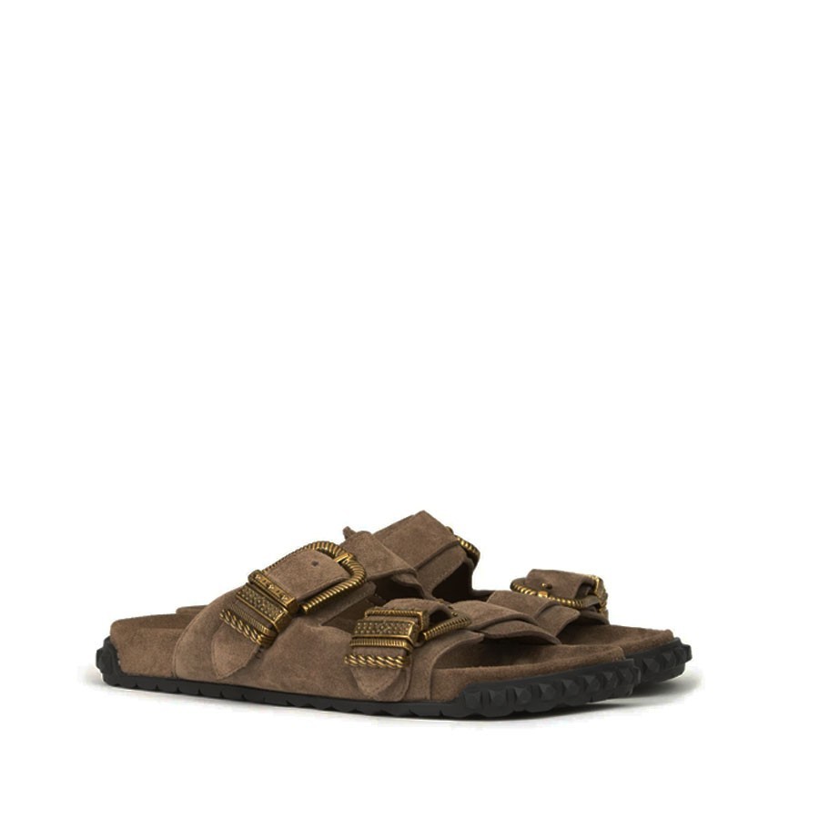 ASH TWISTER Fandango Suede Velour Sandal
