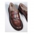 PANTANETTI uomo moccassino in pelle delavè marrone