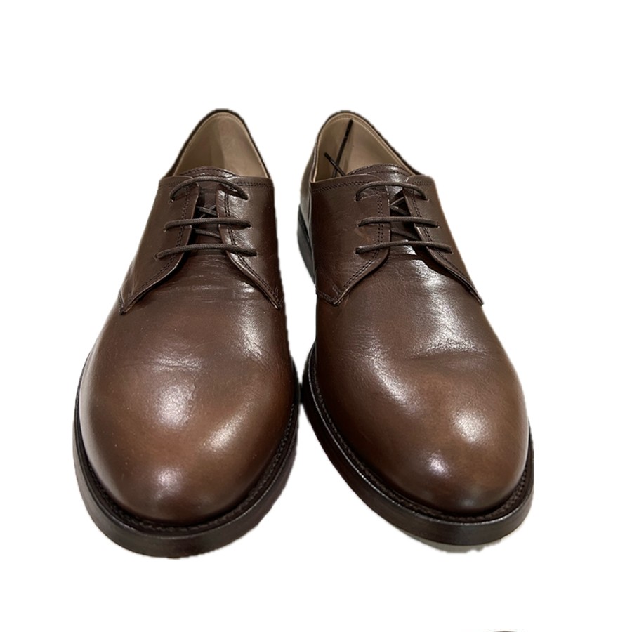 PANTANETTI uomo scarpa allacciata in pelle delavè corteccia