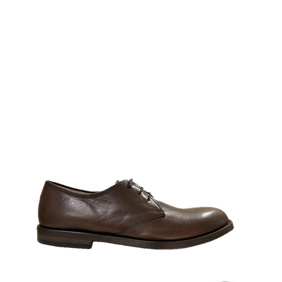 PANTANETTI uomo scarpa allacciata in pelle delavè corteccia