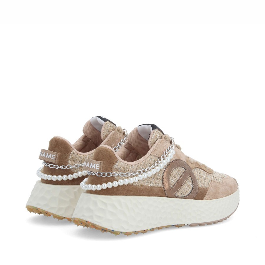 No Name sneakers donna Carter jogger suede lizo black