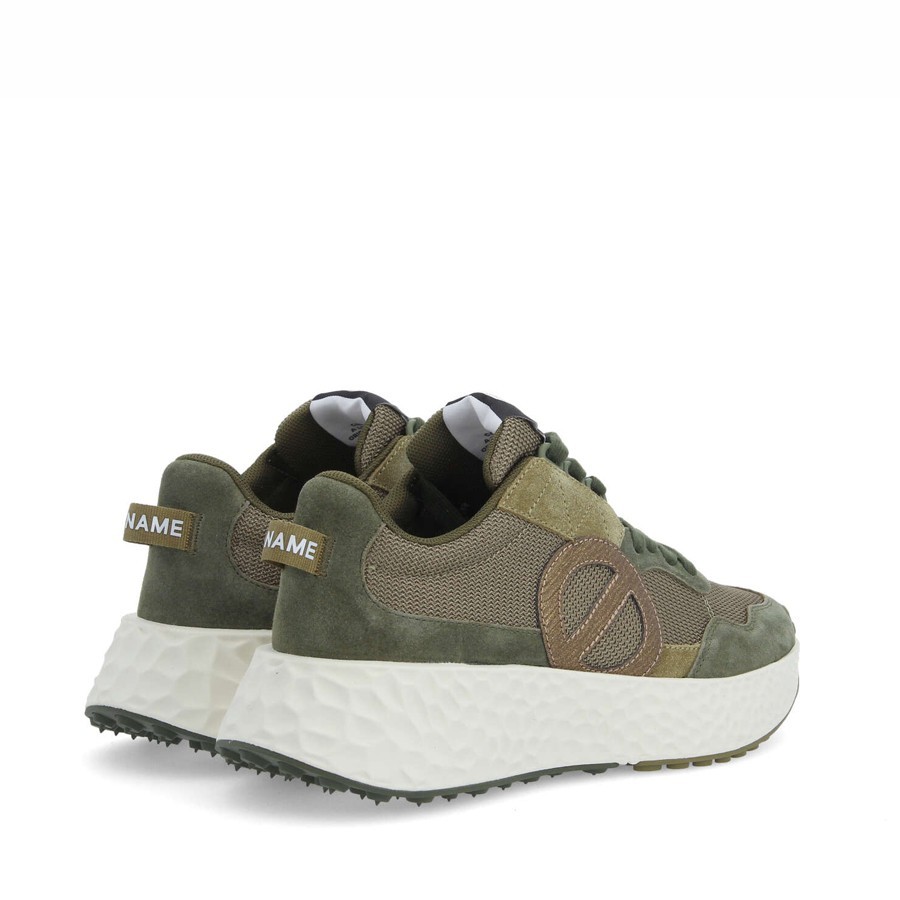 No Name women's sneakers Carter jogger suede knit glory olive khaki bronze